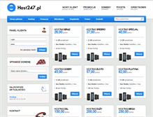 Tablet Screenshot of host247.pl